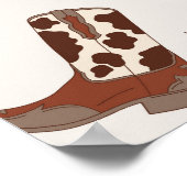 Eerste Rodeo Cowboy 1e verjaardagsfeestje Welkom Poster (Hoek)