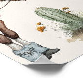 Eerste Rodeo Cowboy 1e verjaardagsfeestje Welkom Poster (Hoek)