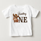Eerste rodeo cowboy baby paard gepersonaliseerd (Voorkant)