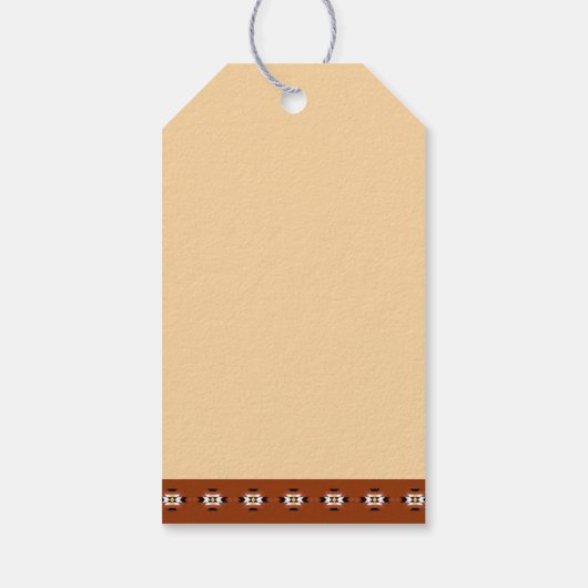 Eerste Rodeo cowboy baby paard verjaardagsfeestje  Cadeaulabel (Achterkant)