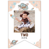 Eerste Rodeo Cowboy Birthday Foto die vlaggen bund Vlaggetjes (Tweede vlag)