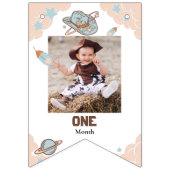 Eerste Rodeo Cowboy Birthday Foto die vlaggen bund Vlaggetjes (Eerste vlag)