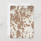 Eerste Rodeo Cowboy Birthday Party opzadelen Kaart (Achterkant)