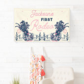 Eerste Rodeo Cowboy Birthday Party opzadelen Spandoek (Insitu)