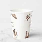 Eerste Rodeo Cowboy Birthday Party Papieren Bekers (Rechts)