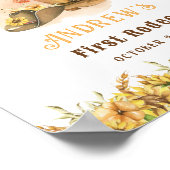 Eerste Rodeo Cowboy Birthday Party WelkomstPoster Poster (Hoek)