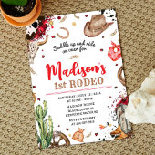 Eerste Rodeo Cowboy Feest Kaart