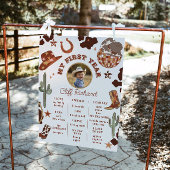 Eerste Rodeo cowboy genderneutrale foto Milestone Poster