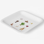 Eerste Rodeo Cowboy Kids verjaardag uitnodiging Papieren Bordje (Gebogen)