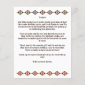 Eerste Rodeo cowboy paard verjaardag bedankje (Achterkant)