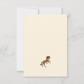 Eerste Rodeo Cowboy verjaardag Bedankkaart (Achterkant)