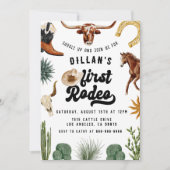 Eerste Rodeo Cowboy verjaardag Kaart (Voorkant)