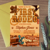 Eerste Rodeo - Cowboy Verjaardag Kaart