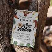 Eerste Rodeo Cowboy verjaardag Kaart