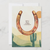 Eerste rodeo cowboy verjaardag kaart (Achterkant)