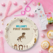 Eerste Rodeo Cowboy verjaardag Papieren Bordje (Feest)