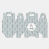 Eerste Rodeo Cowboy Western Blauw 1e Verjaardag Bedankdoosjes (Ongevouwen)