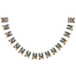 Eerste Rodeo Cowboy Western Boy 1st Birthday Party Vlaggetjes