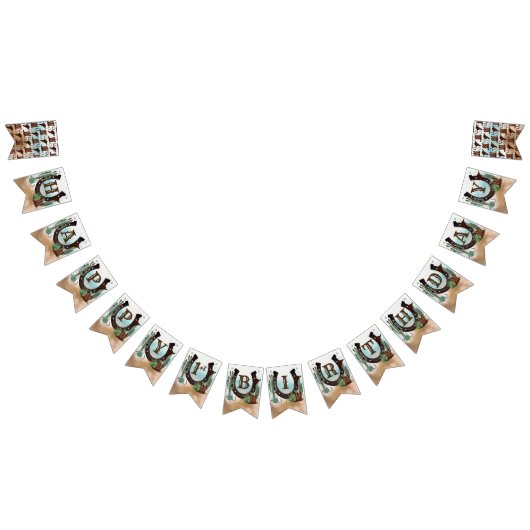 Eerste Rodeo Cowboy Western Boy 1st Birthday Party Vlaggetjes (Alle)