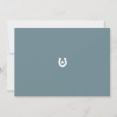 Eerste Rodeo Cowboy Wild West Eerste Verjaardag Fo Kaart (Achterkant)