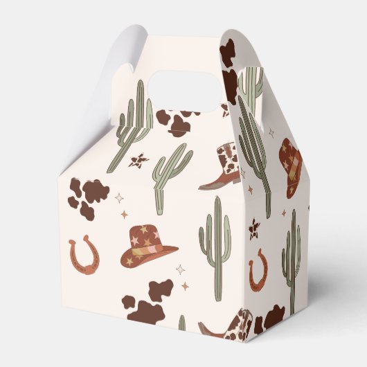 Eerste rodeo Cowboy Wild West verjaardagsfeestje Bedankdoosjes (Achterkant)