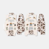 Eerste rodeo Cowboy Wild west verjaardagsfeestje F Bedankdoosjes (Uitgevouwen)