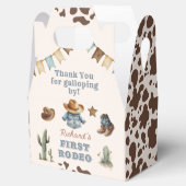 Eerste rodeo Cowboy Wild west verjaardagsfeestje F Bedankdoosjes (Geopend)