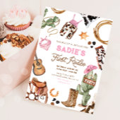 Eerste Rodeo Cowboy Wild West Western Meisje Verja Kaart