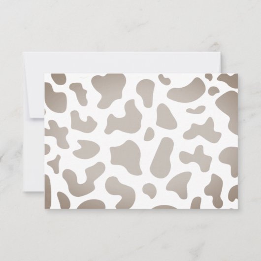 Eerste Rodeo Cowboykleding Western jongensverjaard Bedankkaart (Achterkant)