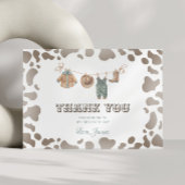 Eerste Rodeo Cowboykleding Western jongensverjaard Bedankkaart