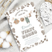 Eerste Rodeo Cowboykleding Western jongensverjaard Kaart