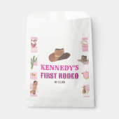 Eerste Rodeo Cowgirl 1e Eerste Verjaardagsfeest Bedankzakje (Voorkant)