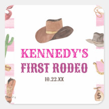 Eerste Rodeo Cowgirl 1e Eerste Verjaardagsfeest