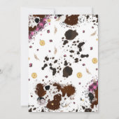 Eerste Rodeo Cowgirl Feest Kaart (Achterkant)