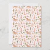 Eerste Rodeo Cowgirl verjaardagsfeestje Kaart (Achterkant)