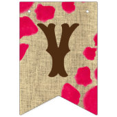 Eerste rodeo cowgirl verjaarfeest vlaggetjes (Tweede vlag)