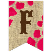 Eerste rodeo cowgirl verjaarfeest vlaggetjes (Derde vlag)