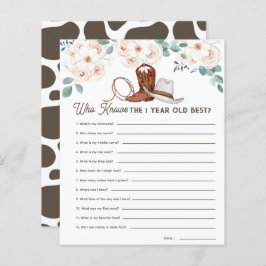 Eerste Rodeo die 1yo Beste 1st Birthday Game kent