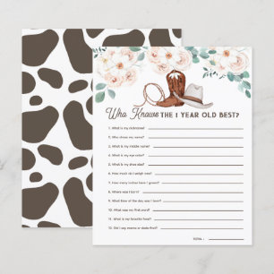 Eerste Rodeo die 1yo Beste 1st Birthday Game kent