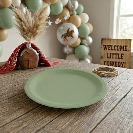 Eerste Rodeo en Baby Boy Shower Papieren Bordje