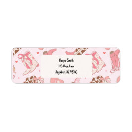 Eerste Rodeo Girls Retour Adreslabel Etiket