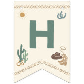 Eerste Rodeo Happy Birthday-banner Vlaggetjes (Tweede vlag)