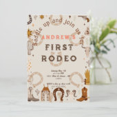 Eerste Rodeo Hoefijzer land Kaart (Staand voorkant)