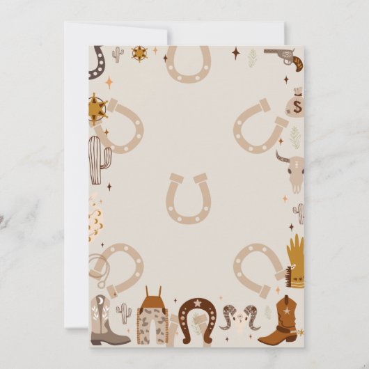 Eerste Rodeo Hoefijzer land Kaart (Achterkant)