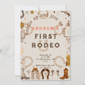 Eerste Rodeo Hoefijzer Patroon Land Kaart (Voorkant)