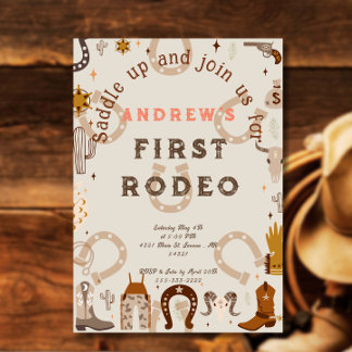 Eerste Rodeo Hoefijzer Patroon Land Kaart