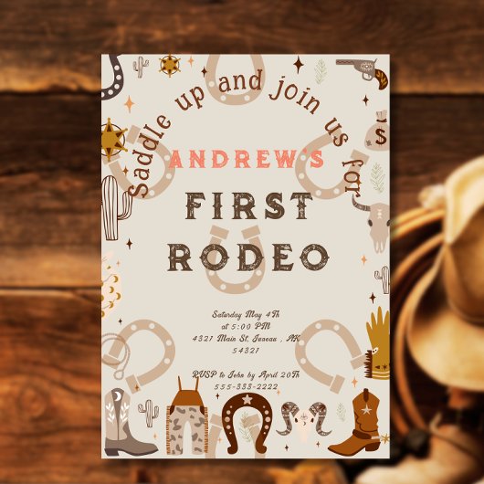 Eerste Rodeo Hoefijzer Patroon Land Kaart