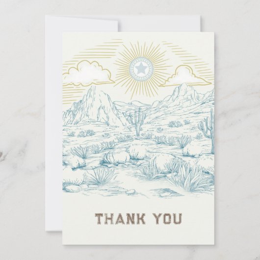 Eerste Rodeo  Invitation Sjabloon Kaart (Achterkant)