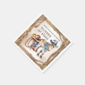 Eerste RODEO | Jongen Cowboy 1e verjaardagsfeestje Servet (Hoek)