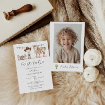 Eerste Rodeo Jongen Moderne 1e Verjaardag